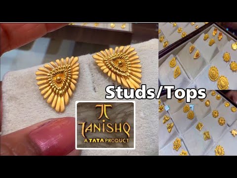 Tanishq Gold Jhumka Earrings Designs With Price| Latest Gold Earrings  Collection|Gold Jhumka Designs - YouTube