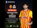 Metrostars soccer club reserves cup final 2021 crowd included celebrations