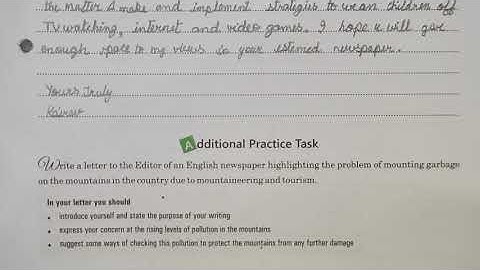 BBC H. W. Assignment 12 || Class - 10 || Pg - 146 || Formal Letter - Letter To Editor