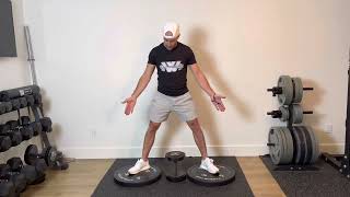 Feet Elevated Sumo Deadlifts