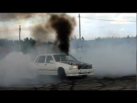 Volvo 740 Turbo Diesel OM606 Burnout