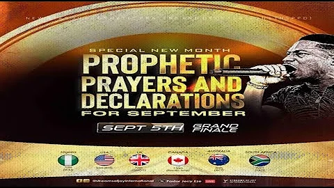SEPTEMBER SPECIAL NEW MONTH PROPHETIC PRAYERS || NSPPD || 5TH SEPTEMBER 2025