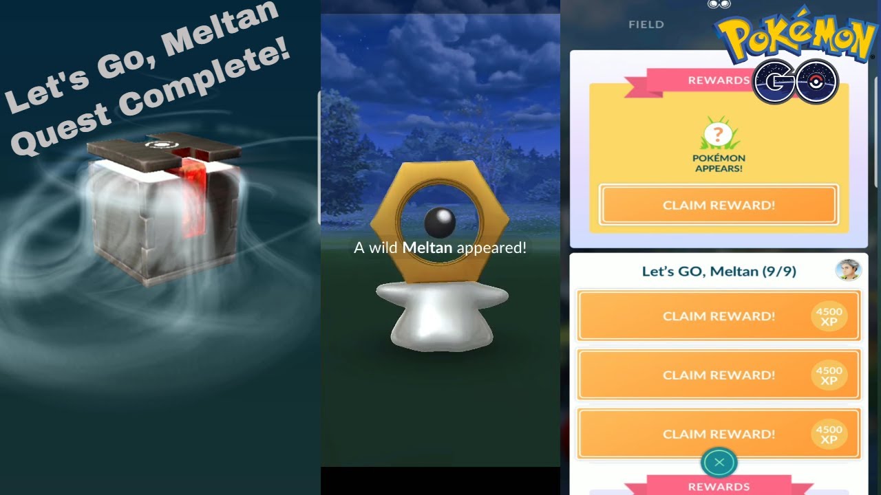 Bermad Glow indarbejde Pokemon Go Meltan Mystery Box & Lets Go Meltan Quest Complete! - YouTube