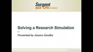 Celebrity Webinar: How to Solve Research Simulations on 2017 CPA Exam - Surgent CPA Review Profile