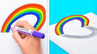 Easy and Cool 3D Drawing Ideas to draw like a pro✏️