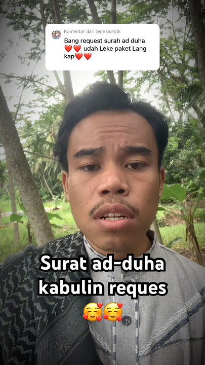 The letter 'adduh' makes the heart feel calm #adduha #sin #murottalquran