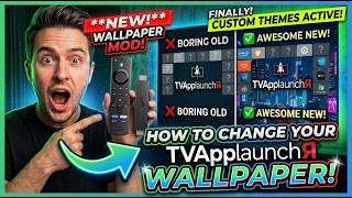 How to Change WALLPAPER on TVAppLaunchR !