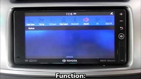 07 INFORMATION SCREEN - Infotainment DVD-AVN 2015 How to Use
