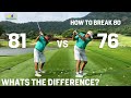 BREAK 80 vs OVER 80 - How To Get Under the 80 Barrier - What's the Difference?