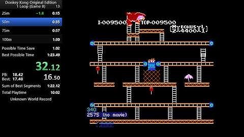 Donkey Kong Original Edition: 1 Loop (Game B) in 1:27.31 (Former World Record)