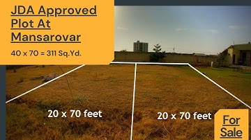 JDA Approved plots in Mansarovar Jaipur | Near Iskcon Temple |  North-East Facing #plots #realestate