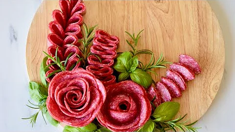 5 Easy Ways to Fold Salami for Charcuterie Boards | Easy Salami Roses🌹
