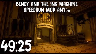 Bendy and the Ink Machine Speedrun Mod Any% in 49:25 (World Record)