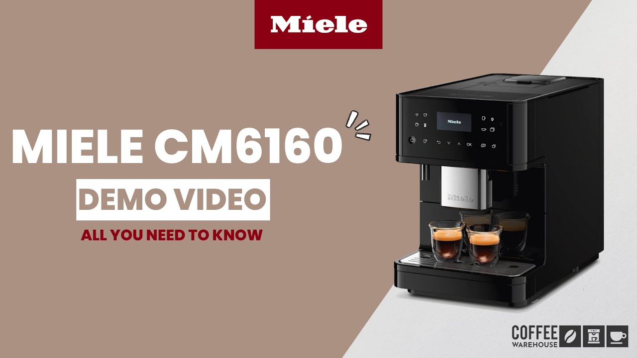 Miele CM 6160 MilkPerfection - Cafetera automática con Wifi y máquina de  café expreso, color blanco loto, molinillo y espumador de leche