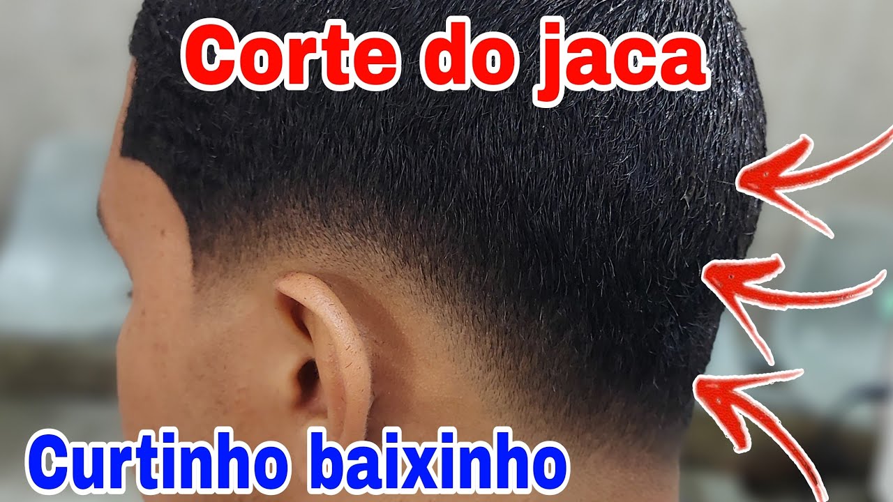como fazer corte do jaca CURTINHO baixinho passo a passo!