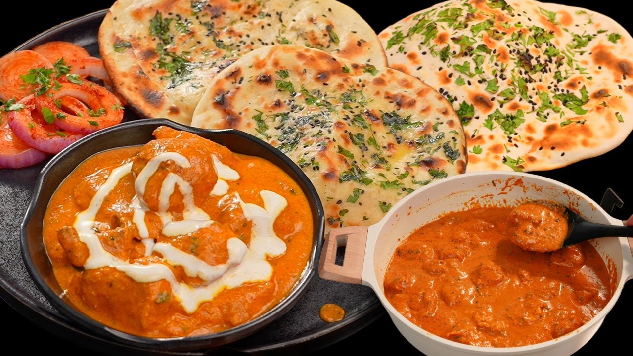 ढाबा जैसा बटर चिकेन और तंदूरी रोटी | Butter Chicken with Tandoori Roti ...