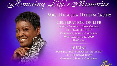 Natasha Hatten Eaddy- June 22, 202 - Leevys Funeral Home Live Stream