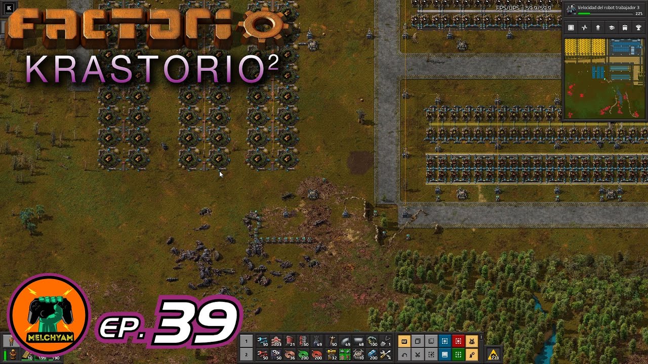 FACTORIO 1.1 KRASTORIO 2 // EP. 39 - LOGÍSTICA DESBLOQUEADA - YouTube