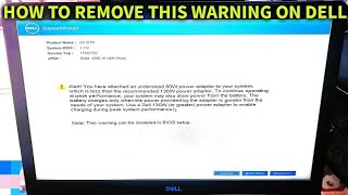 This warning can be disabled in bios setup |How to remove This warning ⚠️ Dell laptop Simple method.