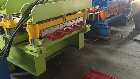 Servo Motor Drive Step Tiles Roll Forming Machine