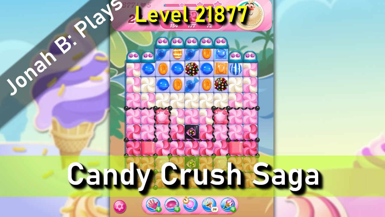 Candy Crush Saga Level 21877 - YouTube