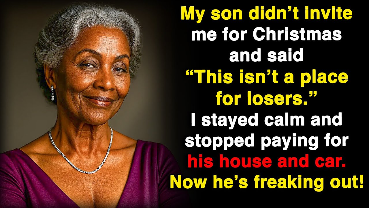 My son didn’t invite me for Christmas, said “No old folks,” so I answered fast!