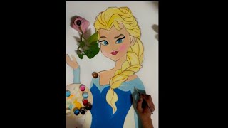 Diy 5 Feet Long Elsa Themed Birthday Cutout Ideas Frozen Elsa Foam Board Stand-Up
