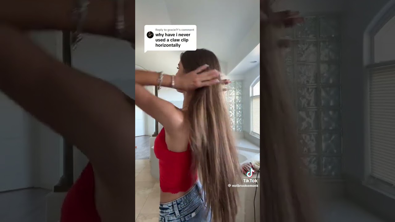 Brooke Monk hair bun