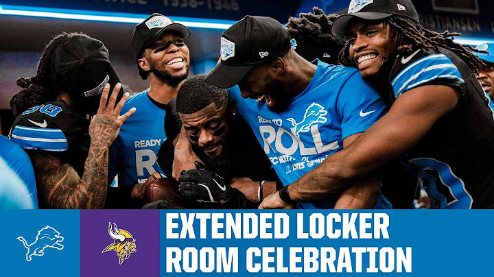 Extended cut 🎬 Lions vs. Vikings postgame locker room celebration
