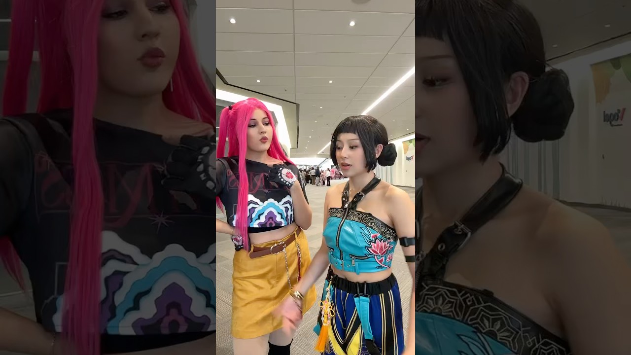 it’s hard being a PEOPLE PLEASER 🙂‍↕️ #kpopdemonhunters #cosplay #huntrix