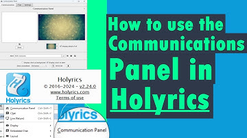 How to CONNECT YOUR PHONE DISPLAY REMOTLY & Use the Communications Panel in Holyrics @shortcutguide​