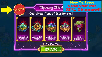Merge Dragons! How to Force Game Offer with 80% Discount! Aventurine Nest!