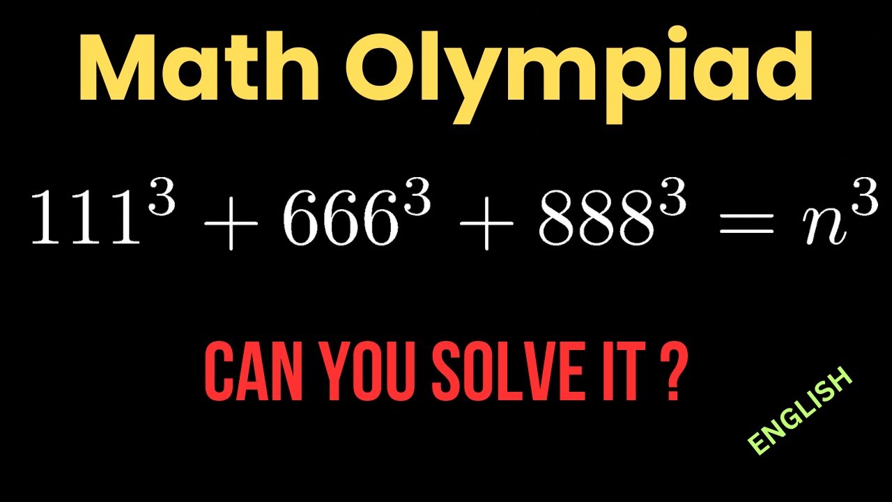 Math Olympiad Question | Can You Solve it ? - YouTube