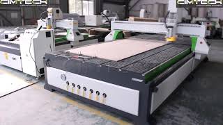 3axis China wood cutting machine, 6KW HSD Italy spindle cnc router machine