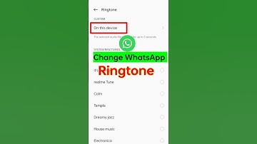 Cara mengubah nada dering panggilan WhatsApp di perangkat ini | Ubah nada dering panggilan WhatsApp #shorts