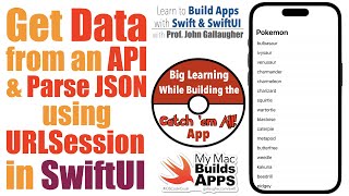 Ch. 6.3 API call with URLSession and JSON parsing with SwiftUI (CatchEmAll app) screenshot 4