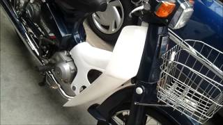 スーパーカブ カスタム(A-C50) セル付き レッグシールド取り付け