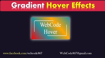 Gradient Hover Effect Using #html & #css #webcode