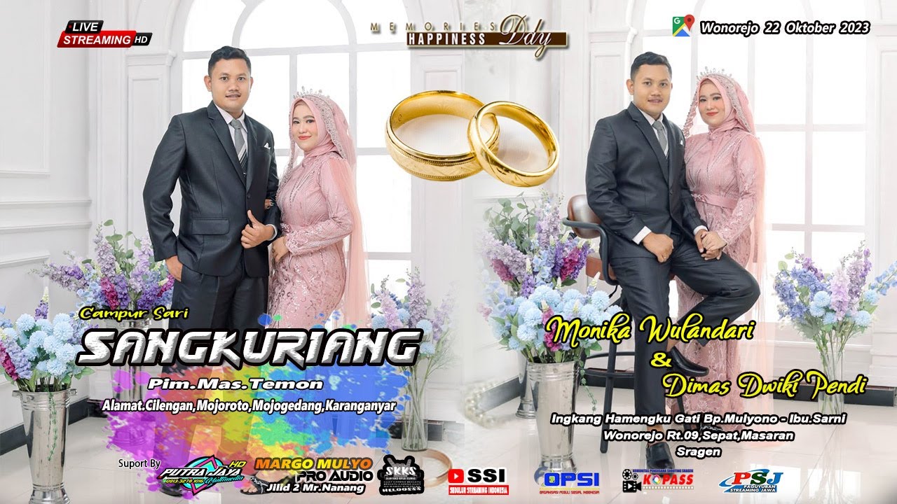 Live Part 1 Cs.Sangkuriang Dlm Rangka Pernikahan Monika & Dimas-Margo Mulyo Audio-Wonorejo 22/10/23