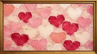 Valentine’s Day Frame TV Art | Romantic Red & Pink Hearts | 4-Hour Classical Piano Wall Art (4K) screenshot 2
