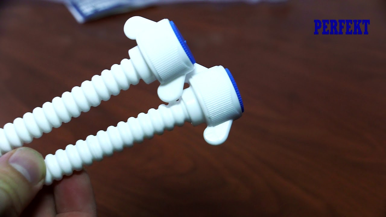 Шланги водоподающие PERFEKT пластиковые для смесителей и унитаза - YouTube