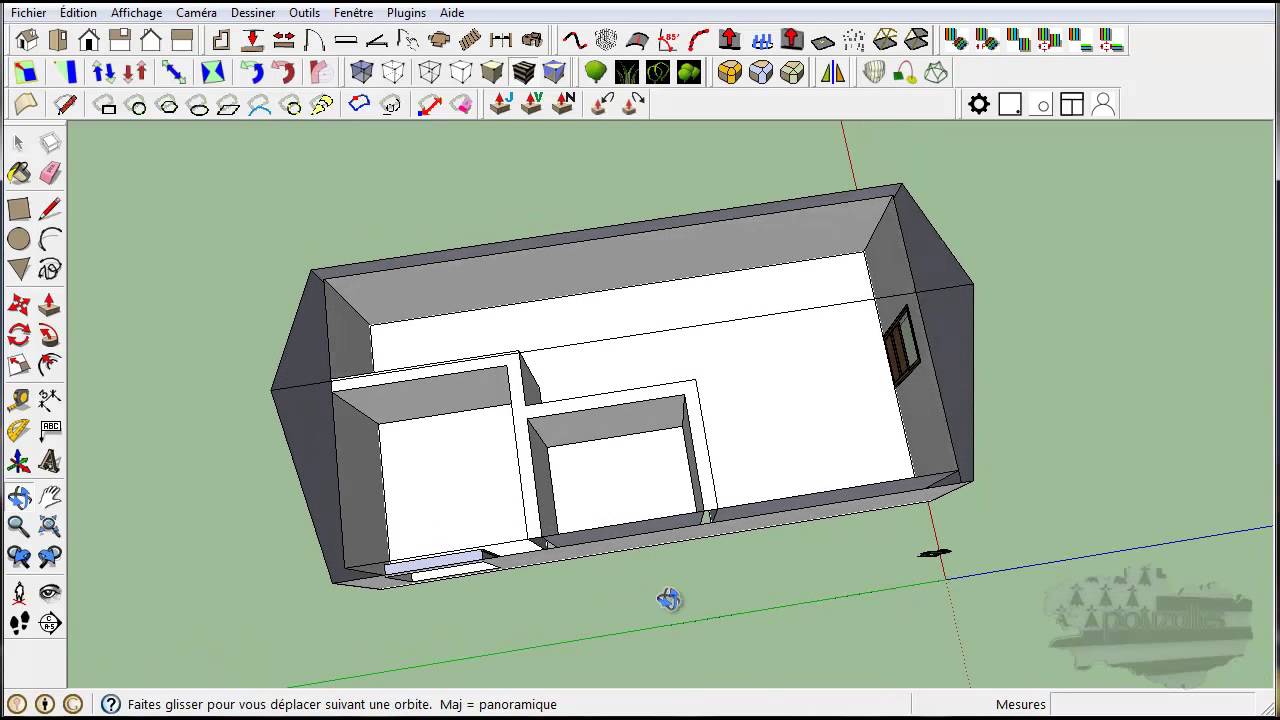 Tuto Google Sketchup Masquer Et Reveler Youtube