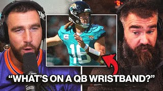 Travis and Jason give a 'Football 101' explanation of QB and coach play sheets for new fans