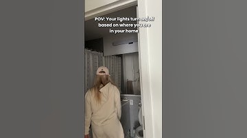 POV: Your lights turn on and off automatically based on where you are. 🚶‍♂️💡