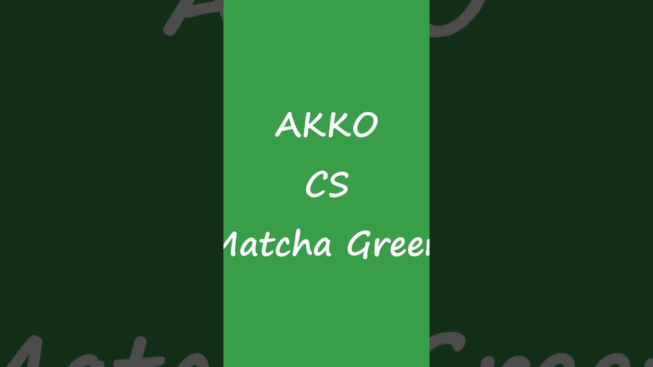AKKO CS MATCHA GREEN SOUNDTEST 