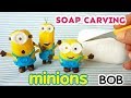 SOAP CARVING| minion BOB | How to carve and paint | DIY | ASMR | Satisfying|