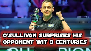 Ronnie O'Sullivan Hurts His Opponent | With Three Centuries!