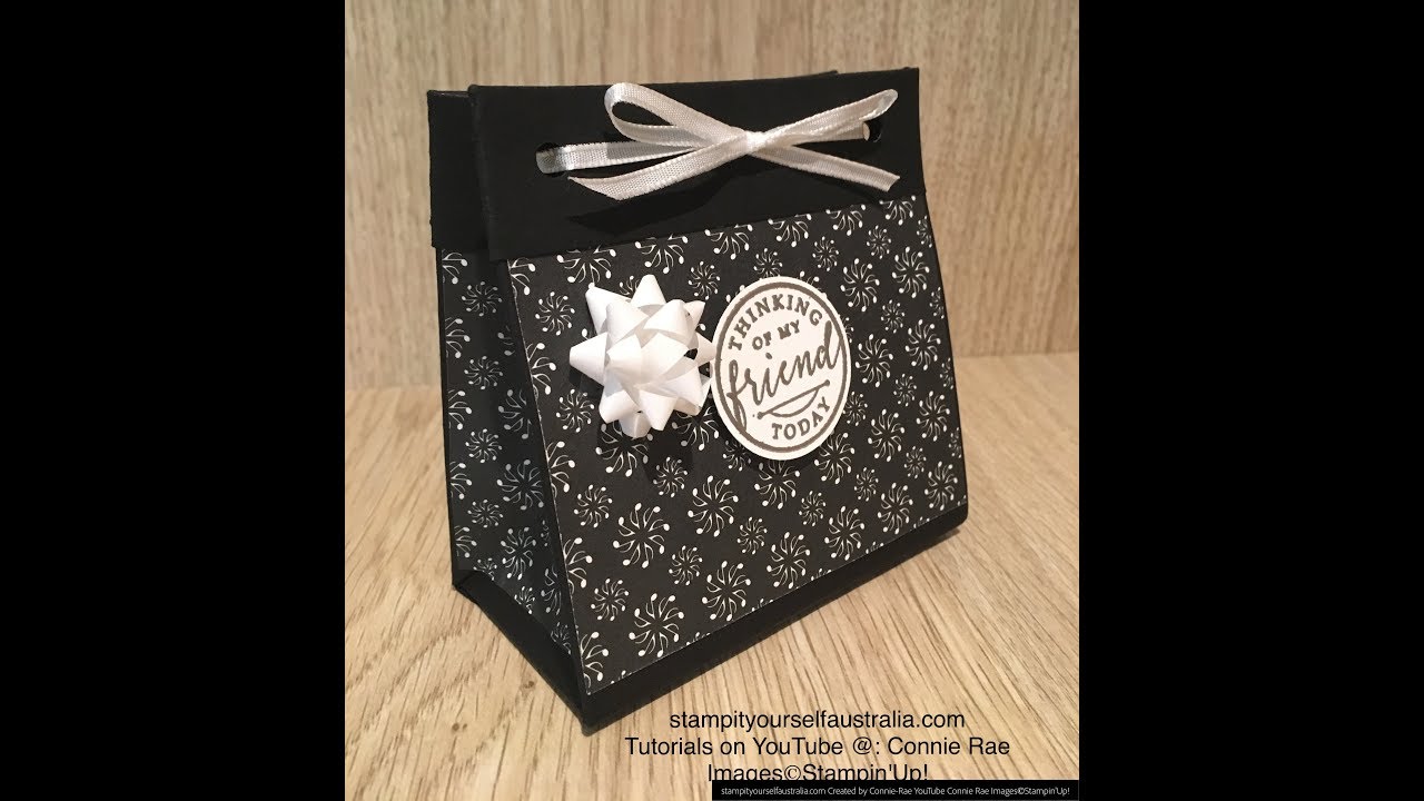 Stampin' Up! with Connie-Rae: Using the Gift Bag Punch Board, to make a gift bag