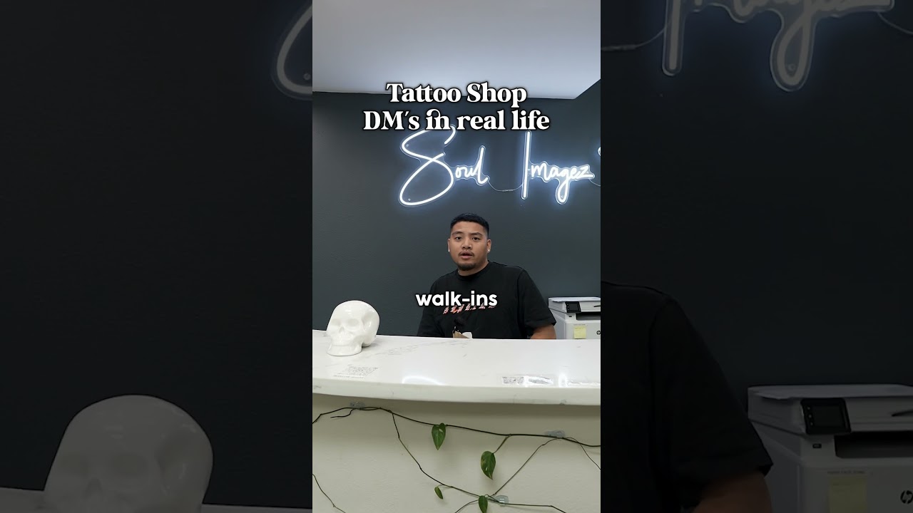 Tattoo shop DM’s in real life 🥹😂