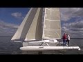 New foiling trimaran catri 25 test sailing latvia